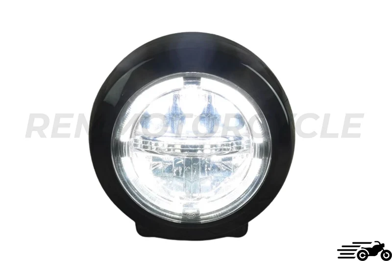 Phare moto LED 7 pouces Homologué