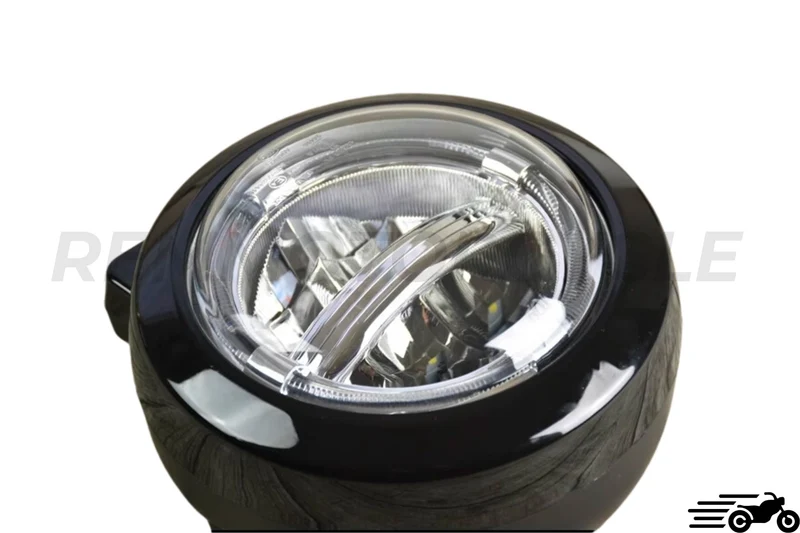 Phare moto LED 7 pouces Homologué