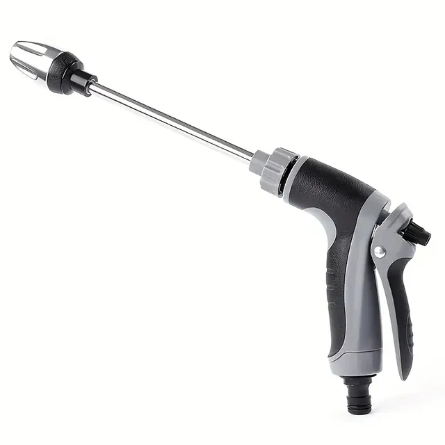 High Pressure Car Wash Foam Gun With Long Handle - Adjustable Nozzle For Cleaning, Watering And inflating Tires - includes Foam