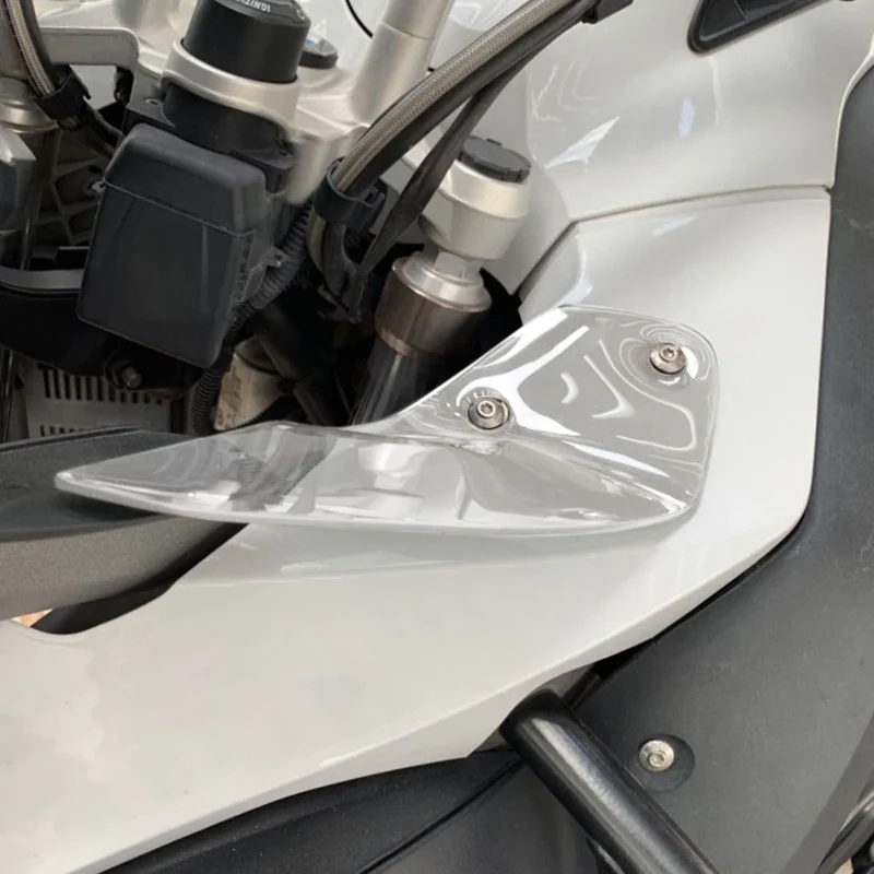 WOLFLINE Fuel Tank Side Deflector Windscreen Side Wind Deflector Panels For BMW R1200 R1250 GS ADV 2014-2024 Motorbike Parts