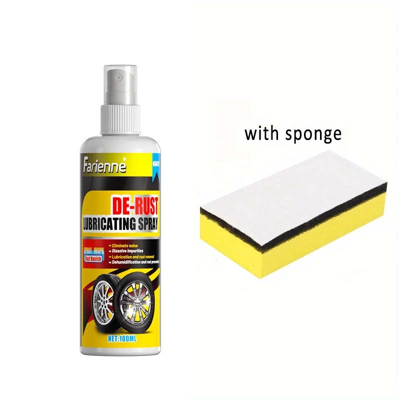 Universal Rust Remover Revitalizing Spray for Car Wheels & Metal Surfaces, Strong Decontamination, Smooth & Reliable