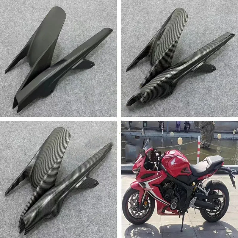 CBR650R Motorcycle Rear Fender Mudguard Chain Guard For 2019 2020 2021 2022 Honda CBR 650R CB650R Protector Carbon Fiber