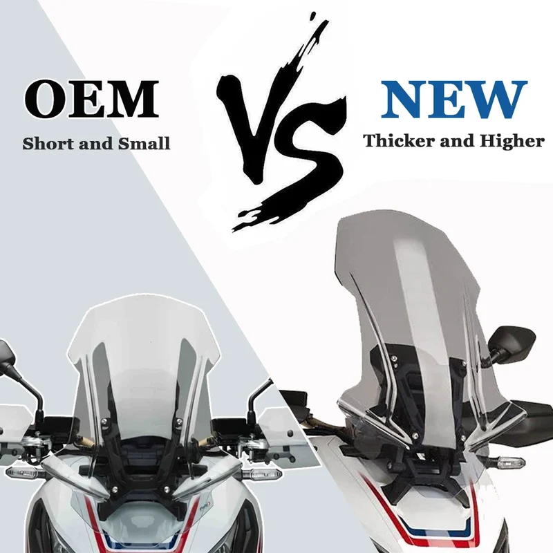 Motorcycle Windscreen Rear View Wind Deflectors Windshield Front Fairing 2017 2018 2019 For Honda X ADV750 XADV 750 X-ADV750