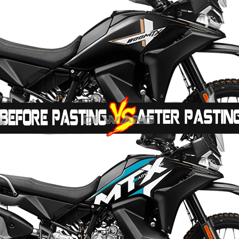 Motorcycle Modified Fuel Tank Lace Body Painting Decals Protective Film Stickers For CFMOTO 800MT X 800MTX MT-X800 MTX800