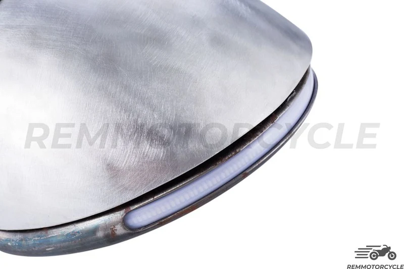 Selle SUR-MESURE En Aluminium avec boucle LED clignotant défillant