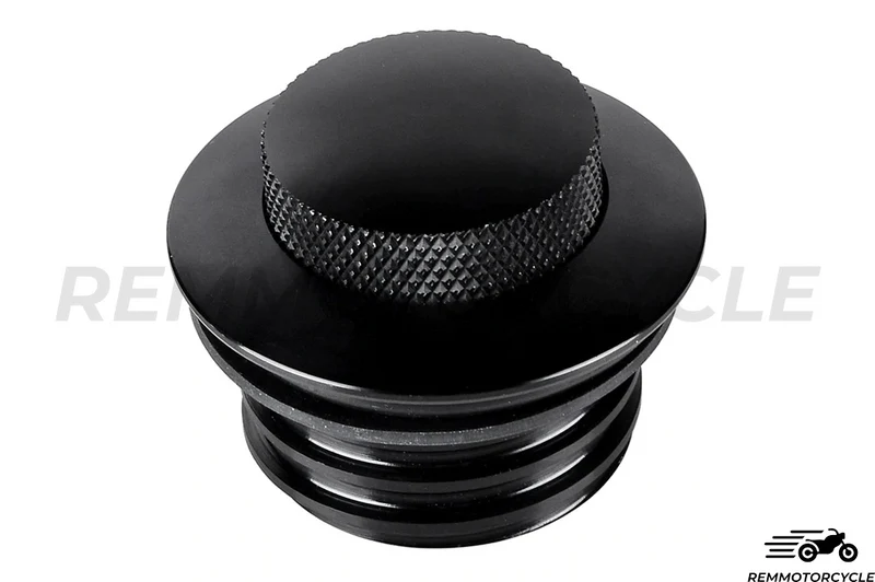 Bouchon Reservoir rétractable Shadow Harley Noir ou Chrome en alu