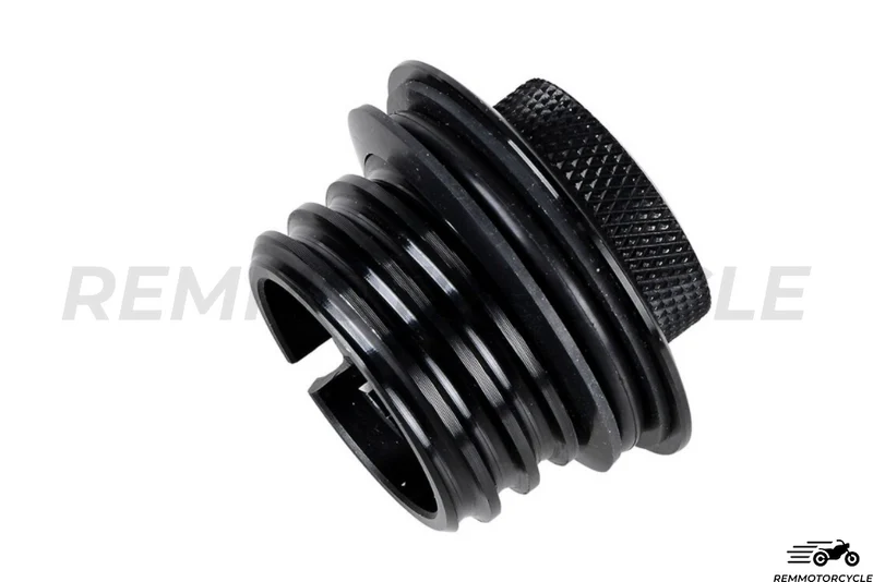 Bouchon Reservoir rétractable Shadow Harley Noir ou Chrome en alu