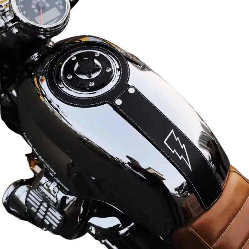 Protection réservoir cuir Moto Guzzi V7 V9