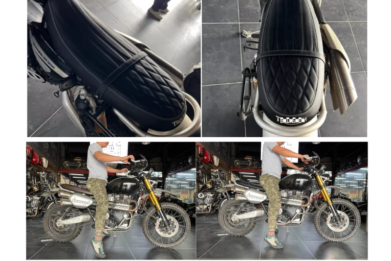 Selle abaissée Triumph Scrambler 1200 X/XC/XE