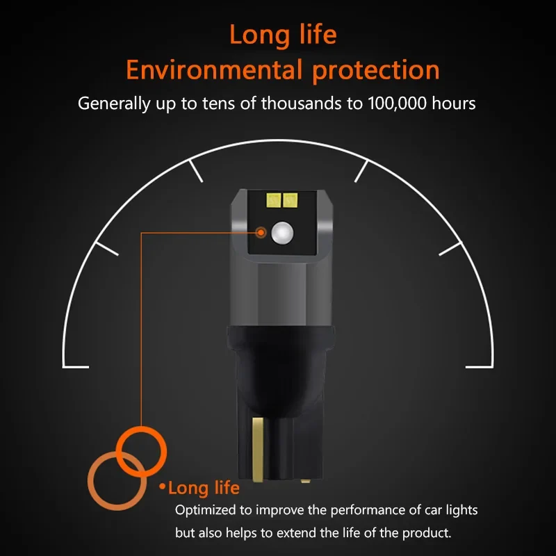 OSRAM LED T10 6000K W5W 194 LEDriving SL Advance 6000K White Car Reading Bulbs Door Lamps Interior Light 12V 1.5W 2980CW, Pair