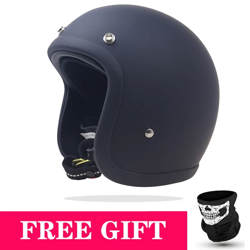 Genuine Vintage TT&COCASCOS Fashion Motorcycle Helmet Retro Scooter Riding Open Face 3/4 Jet Casco Moto Capacete DOT Approved