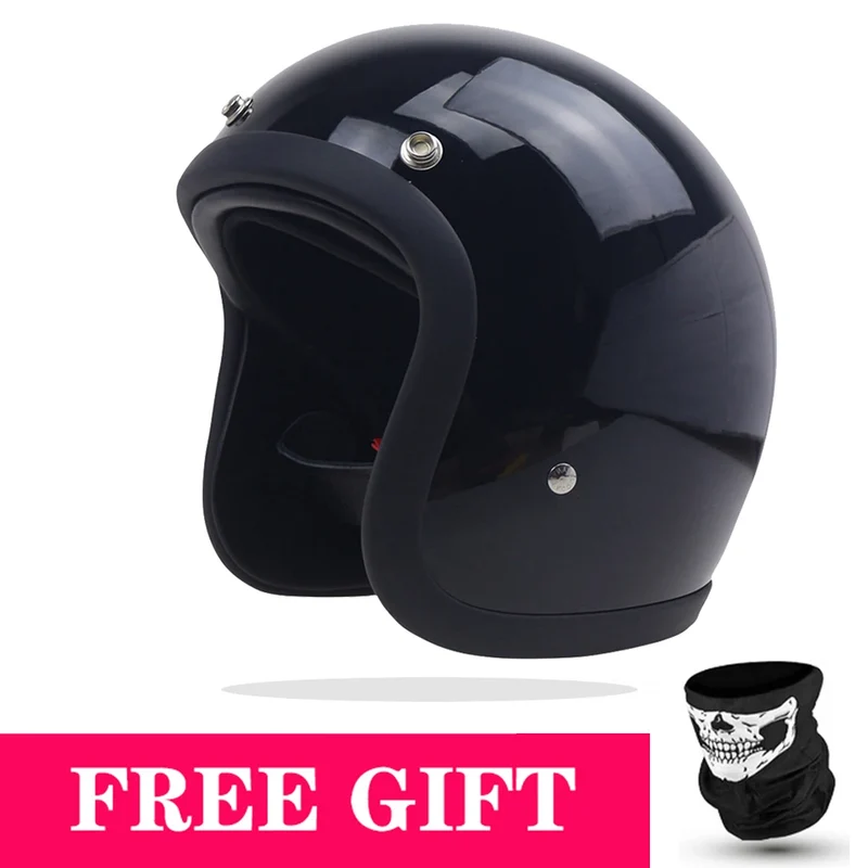 Genuine Vintage TT&COCASCOS Fashion Motorcycle Helmet Retro Scooter Riding Open Face 3/4 Jet Casco Moto Capacete DOT Approved