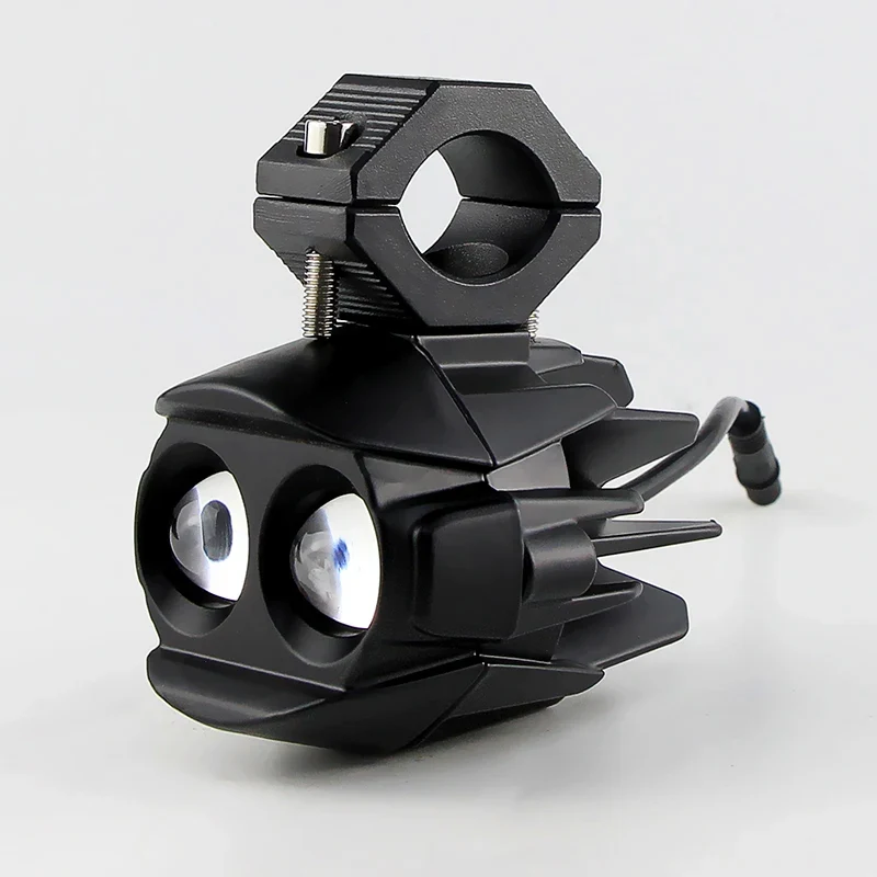 1 Set LED Universal Motorcycles Headlight Dual Color Fog Light UTV Truck ATV Car for Aprilia RS660/RSV4 1100/Factory/Tuareg 660