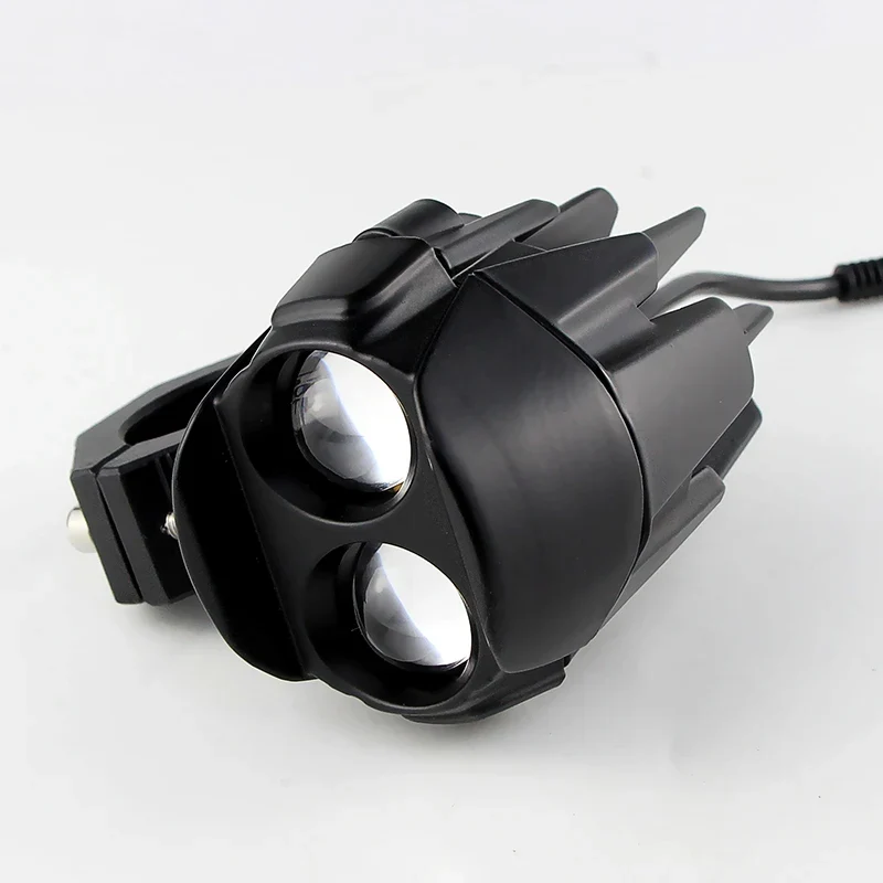 1 Set LED Universal Motorcycles Headlight Dual Color Fog Light UTV Truck ATV Car for Aprilia RS660/RSV4 1100/Factory/Tuareg 660