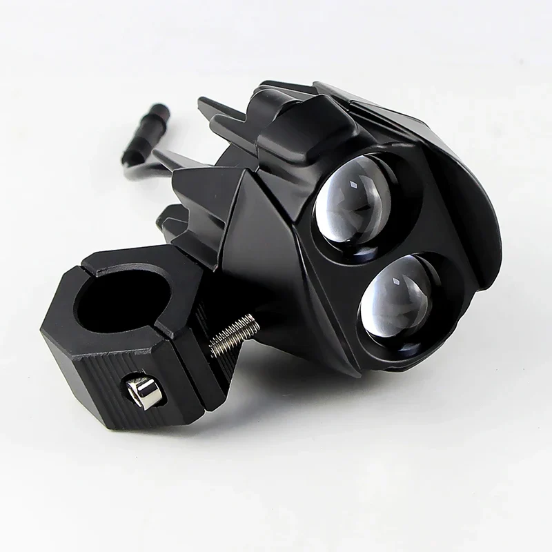1 Set LED Universal Motorcycles Headlight Dual Color Fog Light UTV Truck ATV Car for Aprilia RS660/RSV4 1100/Factory/Tuareg 660