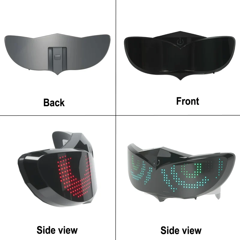 Smart LED Helmet Display (Without Helmet) - Bicycle Helmet LED Display, Ebike Helmet with App, Cycling Helmets with Turn Signals