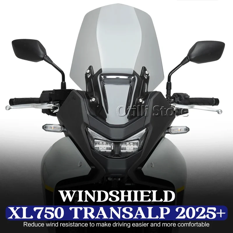 Motorcycle Windshield Windscreen Cover For Honda XL750 XL 750 Transalp 2025 2026 Front Wind Screen Shield Deflectors Protector