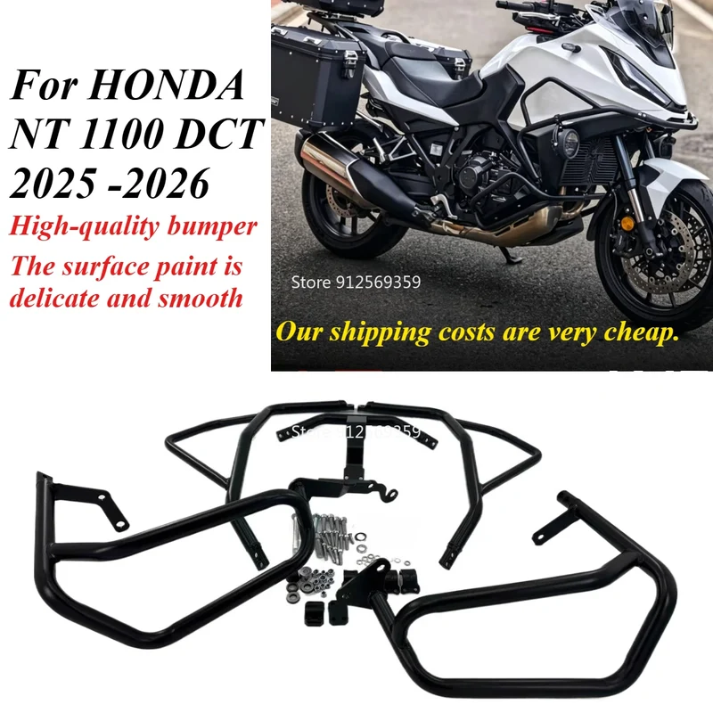 Fit for HONDA NT 1100 DCT 2025 -2026 Motorcycle Accessories Highway Engine Guard Crash Bar Frame Bumper Fairing Protector NT1100