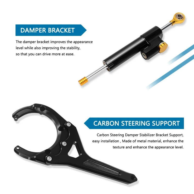 Steering Damper Stabilizer Bracket Mount Motorcycles Accessories For GSX-S1000GX GSX-S 1000 GX 2024 2025 2026 GSXS1000GX