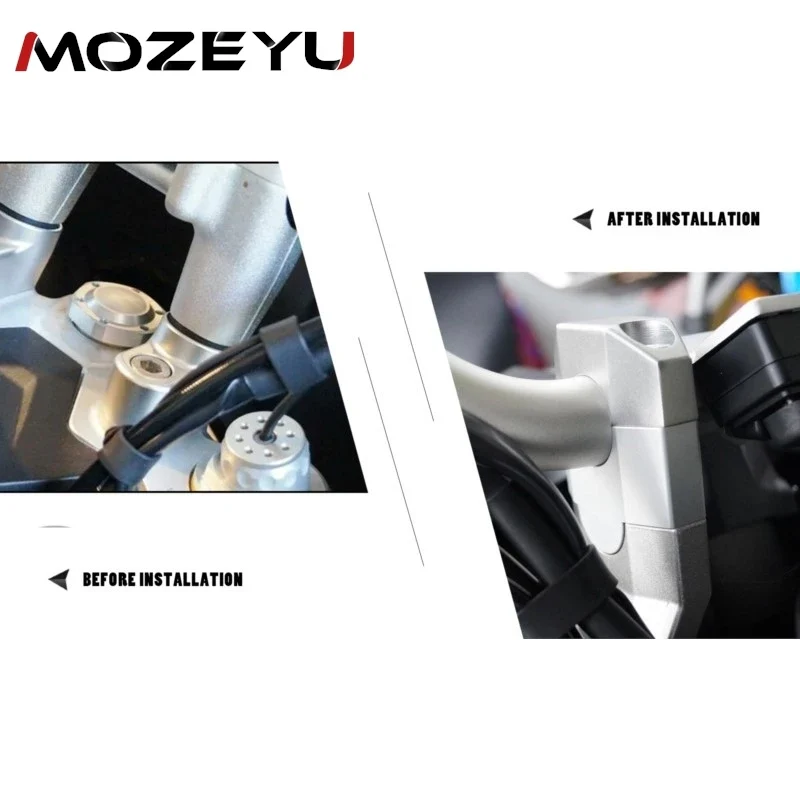 20mm Handlebar Riser For CFMOTO CF MOTO 800MT-X 800MT 800 MT-X 2024 2025-2021 MT800 MTX 800 Accessories Bar Mount Rising Block