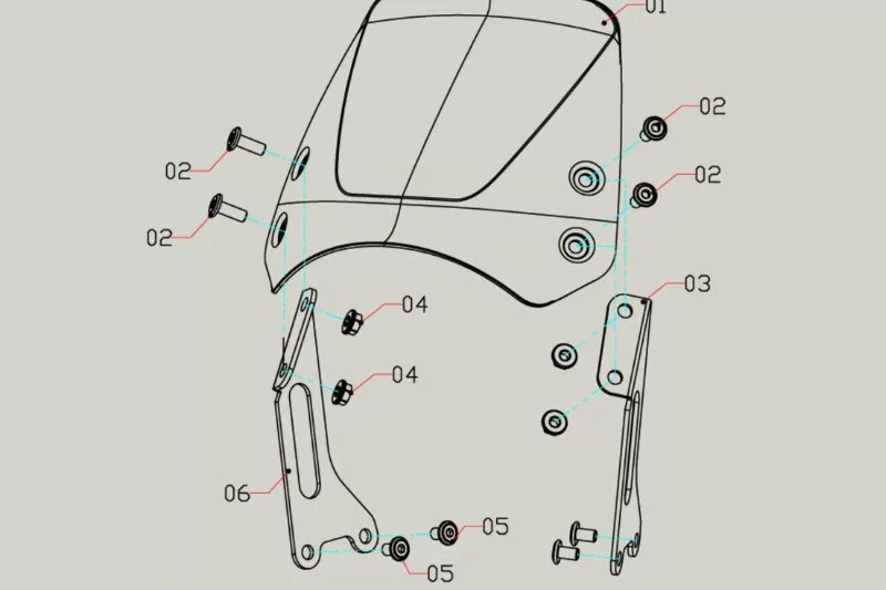 Saute vent BVL Aluminium Triumph Scrambler 400x