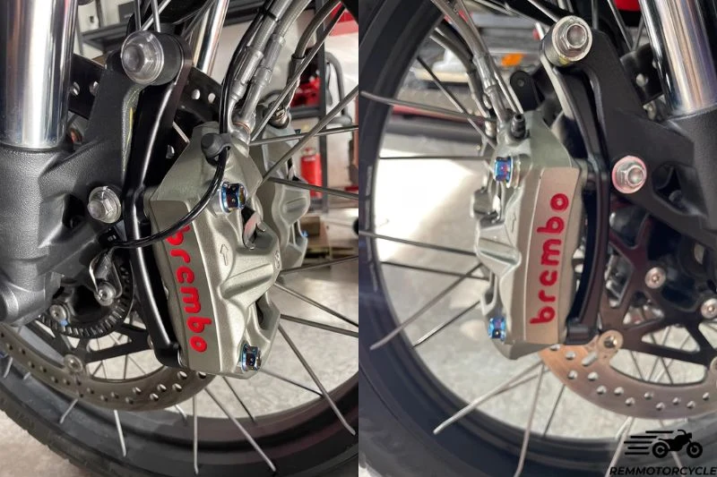 Supports conversion étrier Radial Triumph Scrambler 1200