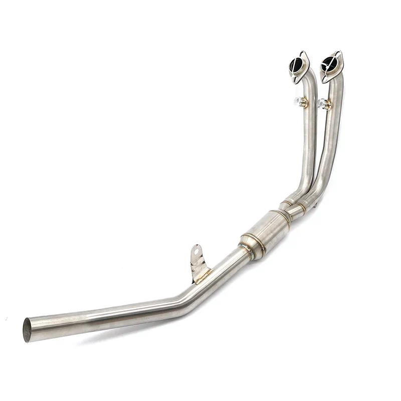 For CFMOTO 450MT 450 MT 2024 Slip On Motorcycle Stainless steel Exhaust Front Mid Link Pipe Modify Escape Moto Enhance Muffler
