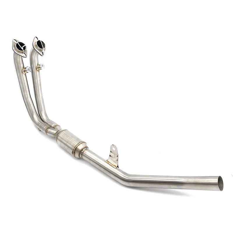 For CFMOTO 450MT 450 MT 2024 Slip On Motorcycle Stainless steel Exhaust Front Mid Link Pipe Modify Escape Moto Enhance Muffler