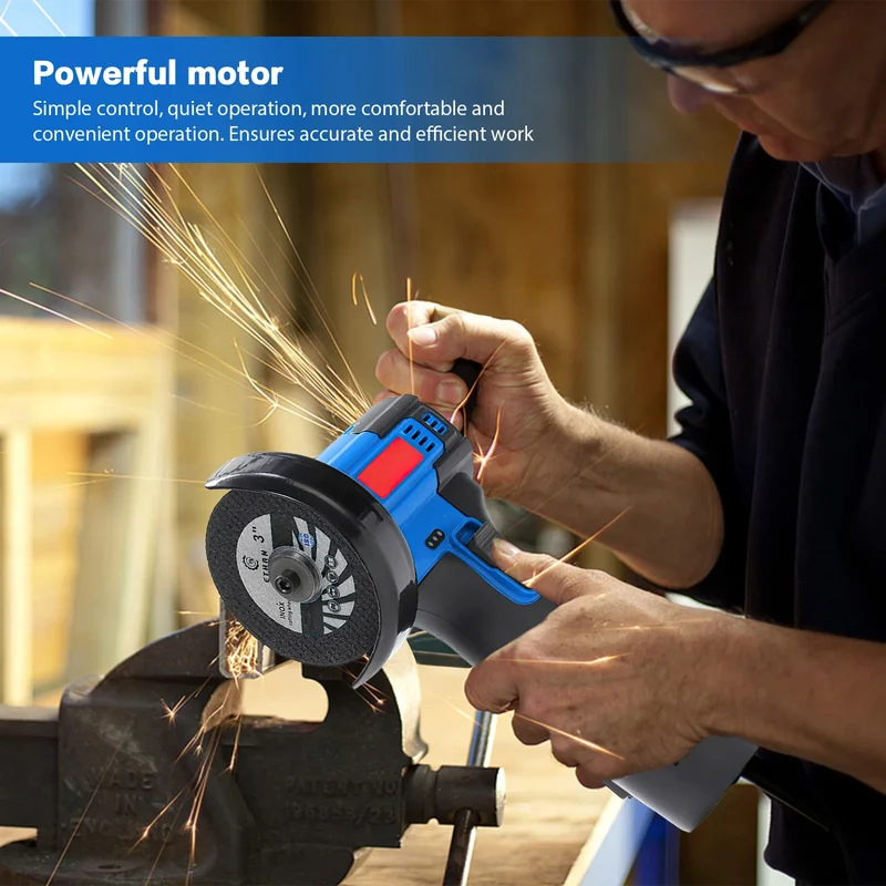 Mini Angle Grinder Mini Household Rechargeable Cutting Machine Polishing Machine Electric Hand Grinder Polishing Machine