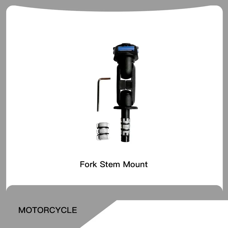 Motorcycle Handlebar Stem Fork Mount Holder Phone Mount Universal Adaptors 1 ball Mirror Scooter Mount VIBRATION DAMPENER Lock
