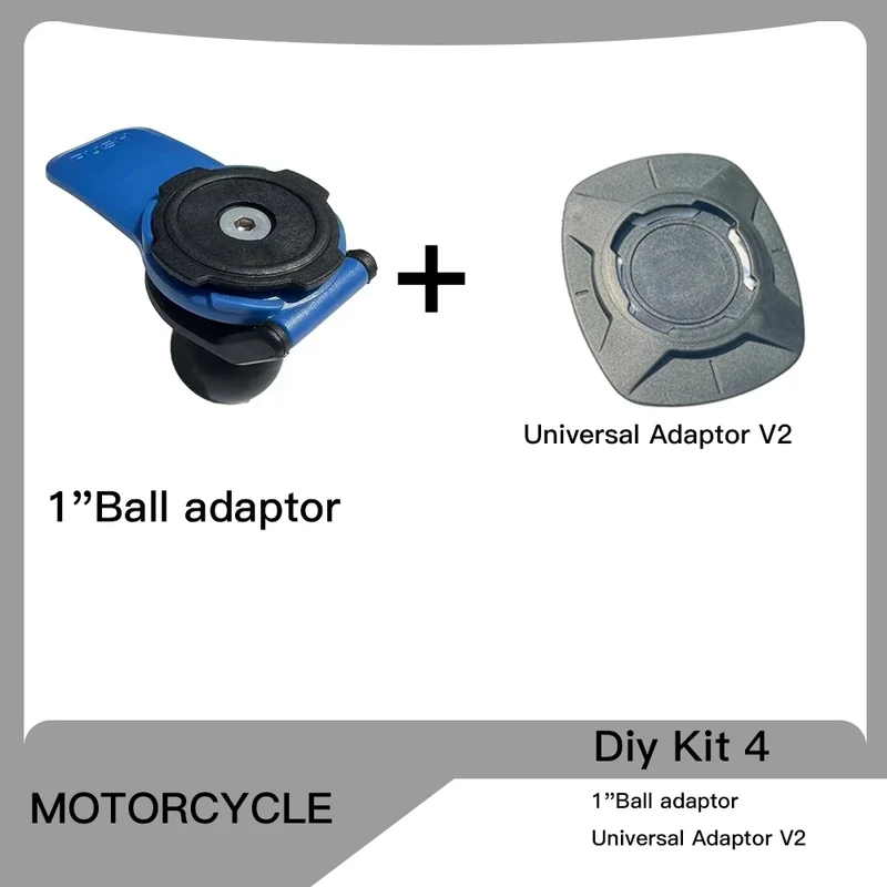 Motorcycle Handlebar Stem Fork Mount Holder Phone Mount Universal Adaptors 1 ball Mirror Scooter Mount VIBRATION DAMPENER Lock