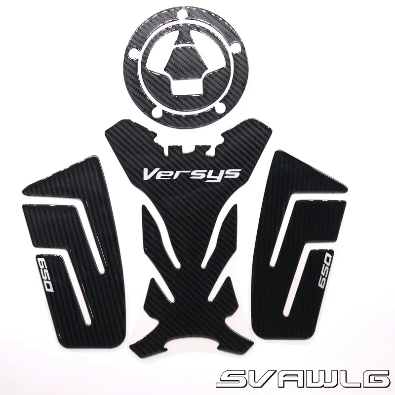 2019 Motorcycle Accessories 3D Fiber Sticker Sets Tank Decal Protector Pad Set for KAWASAKI Versys 650