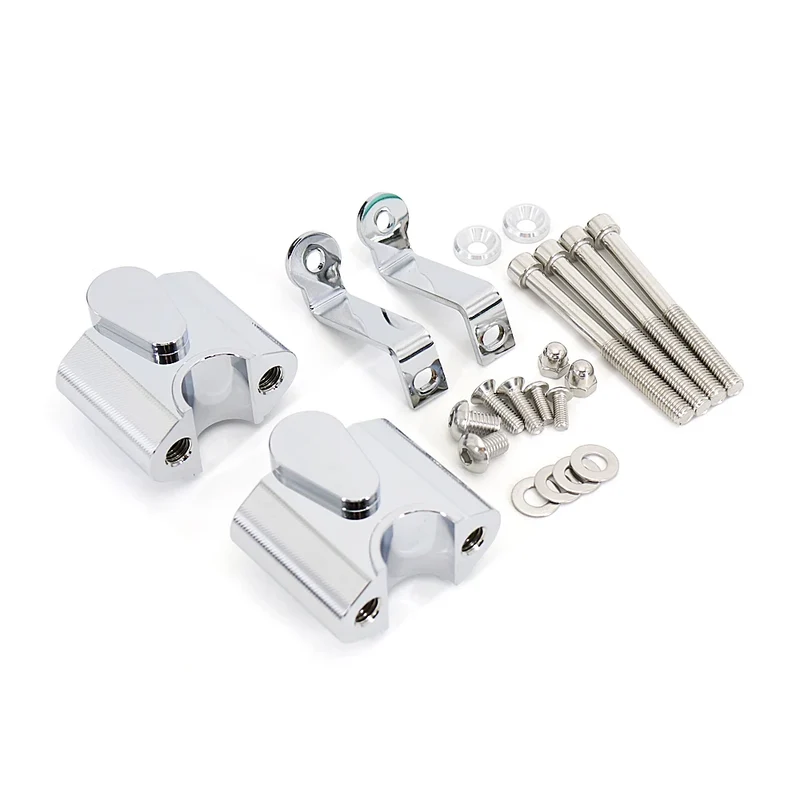 Motorcycle HandleBar Heightening Riser Clamp Back Move Mount Clamp Adapter Handle Bar Risers For BMW R 18 R18 Classic 2021 2022
