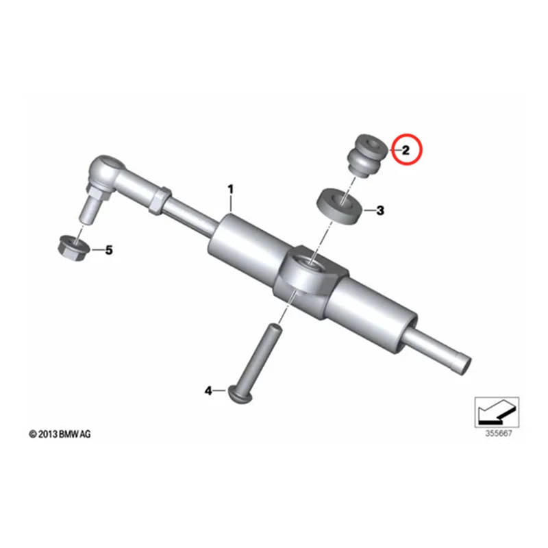Steering Damper Cushioning Spacer Holder For BMW R1200GS R1200GS Adv R1250GS R1250GS Adv R1200RT R1250RT Steering Holder