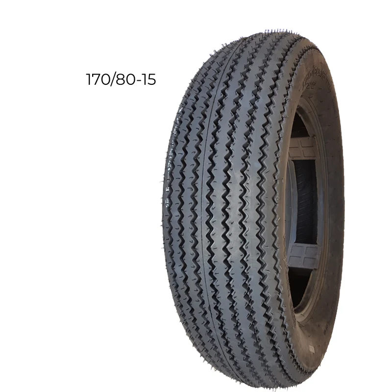 Pneu moto vintage tubeless – profil cranté