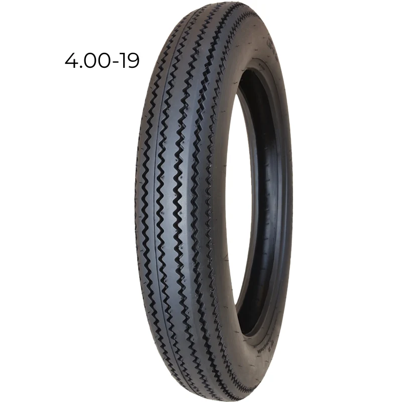 Pneu moto vintage tubeless – profil cranté