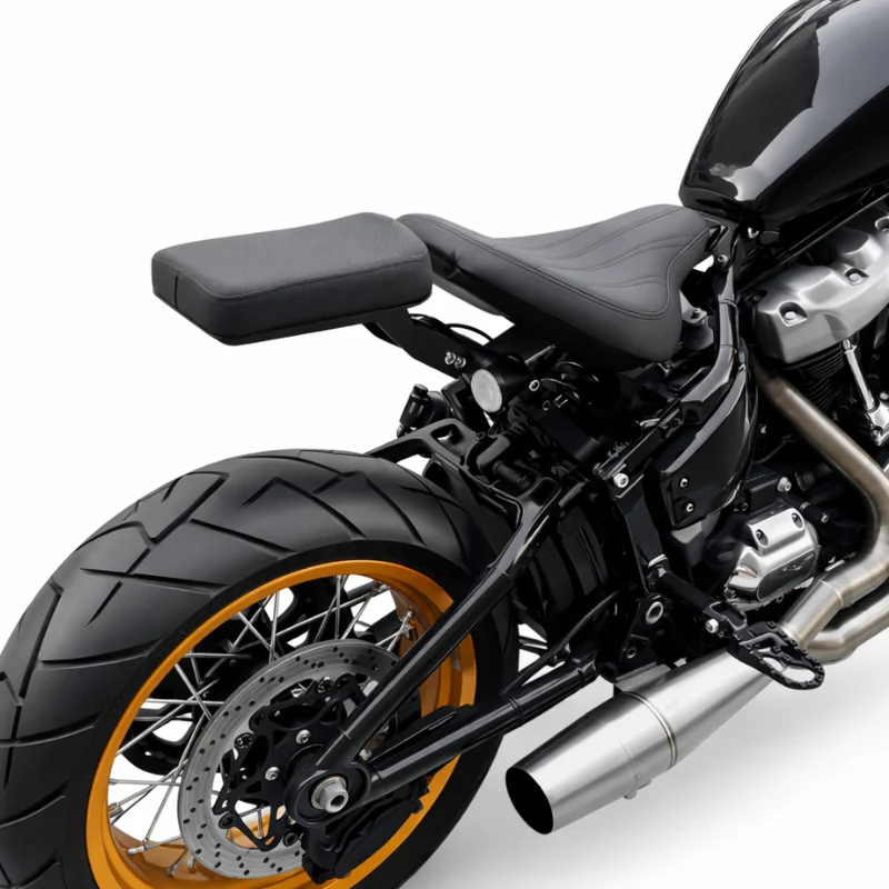 Kit Selle Solo + Selle Passager Amovible avec Feux 3-en-1 pour Harley Softail M8 2018+