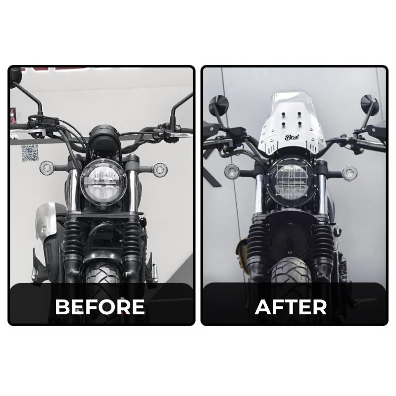 Saute-vent alu + pare-brise plexi - Honda CL500
