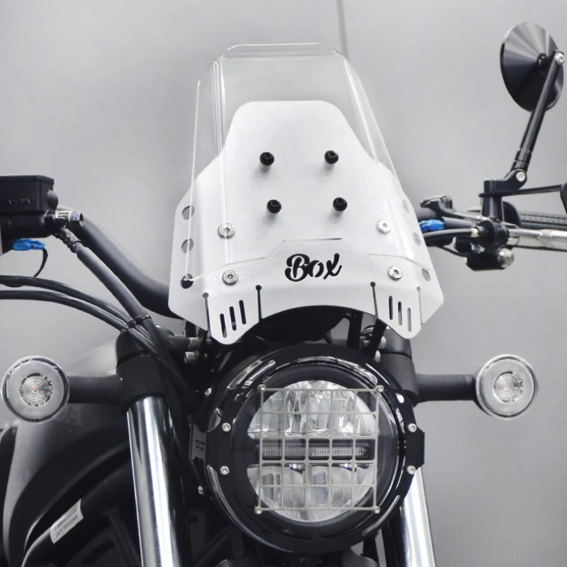 Saute-vent alu + pare-brise plexi - Honda CL500
