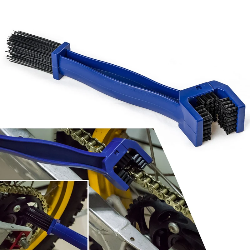 NICECNC brosse pour nettoyer chaîne et freins pour Honda Yamaha KTM Kawasaki Suzuki BMW Blue Tools