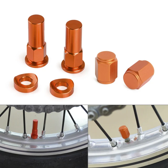 NICECNC capuchons de valves + valves pour KTM 85 125 250 350 450 525 SX EXC SXF EXCF XC XCF Honda Yamaha Kawasaki