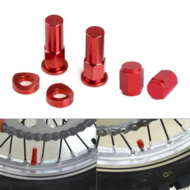 NICECNC capuchons de valves + valves pour KTM 85 125 250 350 450 525 SX EXC SXF EXCF XC XCF Honda Yamaha Kawasaki