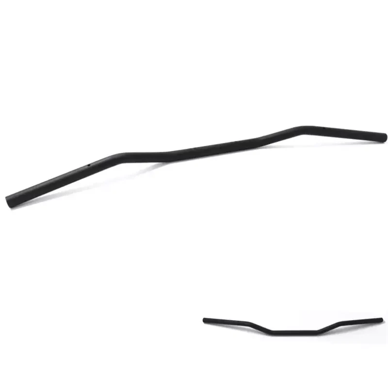 Guidon droit plat noir 85cm D.22mm