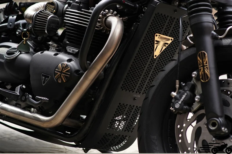 Grille protection radiateur et moteur Triumph Bobber