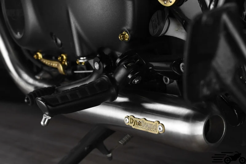 Echappement court Triumph Bonneville T100 T120 Street Speed Twin Scrambler