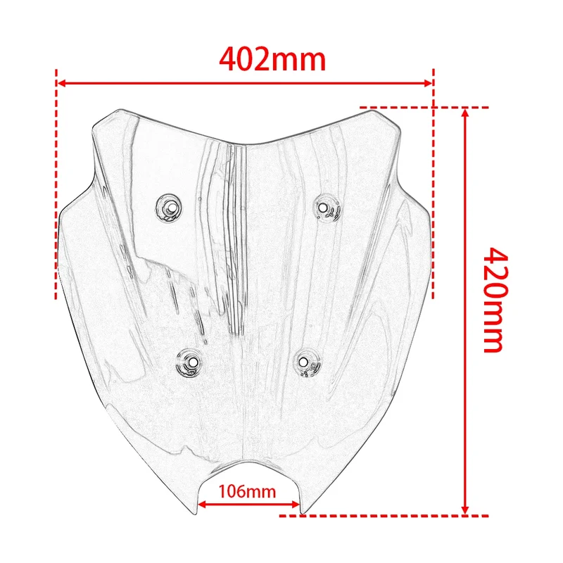 New Motorcycle Windscreen Guard FOR YAMAHA NMAX155 TURBO NMAX125 NMAX155 V3 2025 Shield Deflector Windshield Fairing Accessories