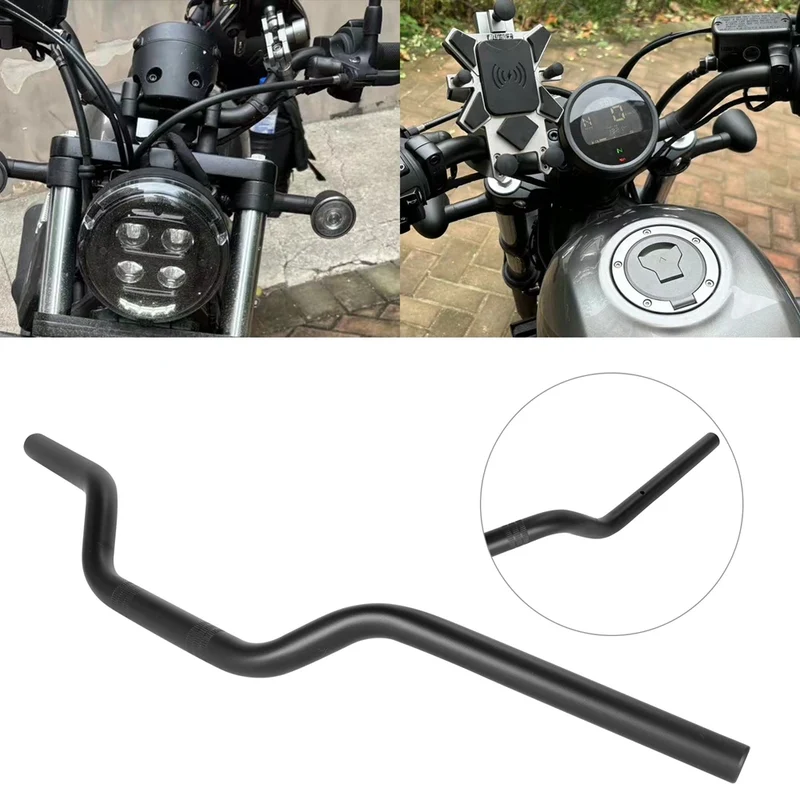 Universal 22MM 25MM Motorcycle Bike Tracker Style Bar Handlebar Cafe Racer Old School For Honda Yamaha Suzuki Custom
