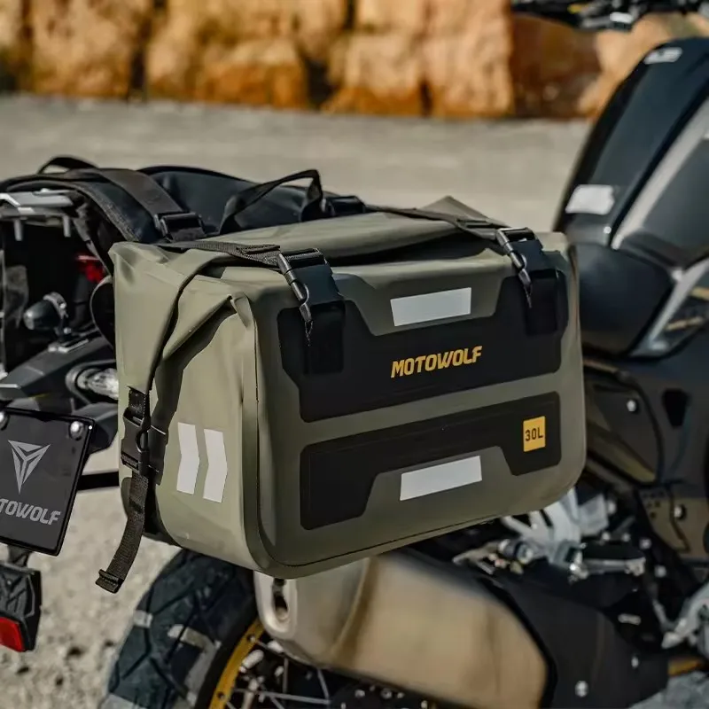 MOTOWOLF Motorcycle Bags Waterproof Outdoor Large Capacity Motorcycle Luggage Saddle Bag