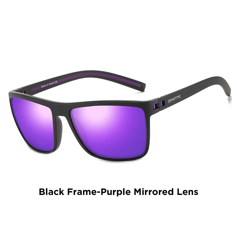 ZENOTTIC Retro Square Polarized Sunglasses Fashion Shade Women Men Ultra light TR90 Frame UV400 Protection Classics Sun Glasses