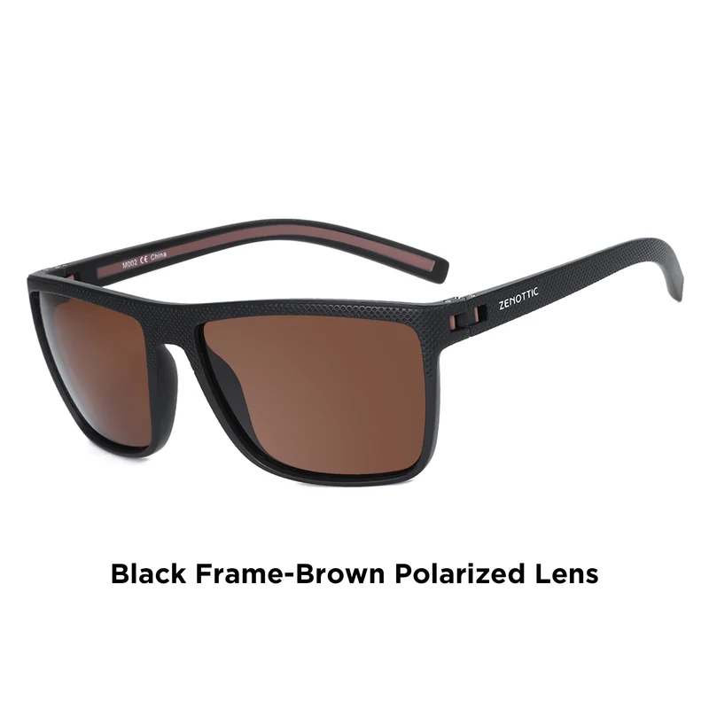 ZENOTTIC Retro Square Polarized Sunglasses Fashion Shade Women Men Ultra light TR90 Frame UV400 Protection Classics Sun Glasses